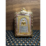 蝴蝶布符+限量款崇迪一套 Phra Somdej 9 Silver Tarkut Back Locket One Set With Yant  KRUBA KRISANA,AHSORM STARN S