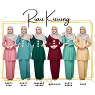 BAJU KURUNG RIAU KLASIK MODEN KURUNG PLUS SIZE BAJU RAYA 2024 MUSTARD BLACK BABY BLUE OLIVE NAVY BLUE RED BASIC P2