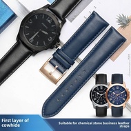 Top Layer Leather Strap for Fossil Genuine Leather Watch band FS5061 FS5237 ME3052 3054 Quick Releas