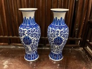 567景德鎮 青花花瓶一對
