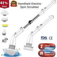 XIAOMI Handheld Electric Spin Scrubber Toilet Brush  Shower Bathroom Scrubber With 4 Brushes Electri