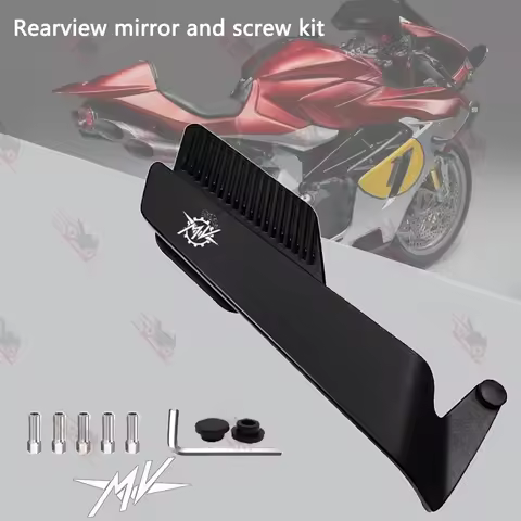 Track Certified Wide-angle Motorcycle Fixed Wind Wing Rearview Mirror For MV Agusta F3 675 Brutale 8
