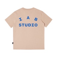 Iab STUDIO Street Wear Men Women Short-Sleeved T-Shirt Casual Round Neck All-Match Top
