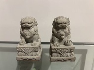 水泥石獅子一對 擺設