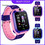 FOCUS Children Waterproof USB Charge GPS SOS Touch Smart Watch Phone for Android IOS