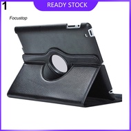 FOCUS 360 Rotating Folio Stand Smart Faux Leather Case Cover for Apple iPad 2 3 4