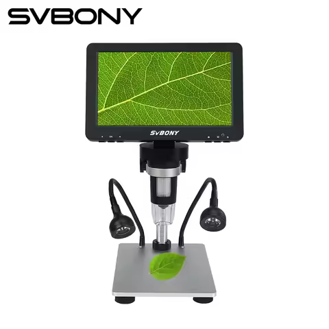 Svbony SV604 Portable Microscope LCD 7 Inch Digital Microscope with Screen 1080p for Teaching Circui