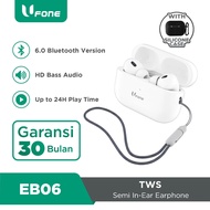 Ufone EB06 Plus TWS Earphone Bluetooth 6.0 In-Ear HD Bass Audio 30 Month Warranty