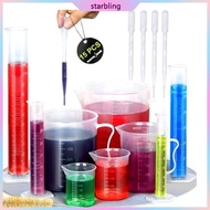 Star 11Pcs Graduated Cylinders Beakers and Pipettes Set for School Science Labs Cylinders Beakers Pi