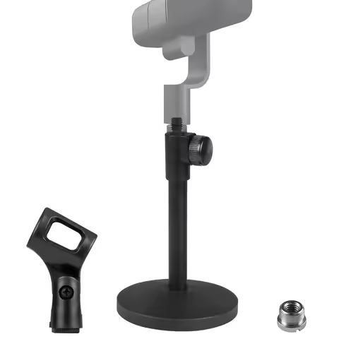 Geekria Telescoping Tabletop Microphone Stand Compatible with Blue Yeti, Yeti X, Sona, Spark SL Mic 