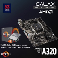 AMD RYZEN 5 2600 3.4Ghz Processor + GALAX A320M AM4 Motherboard