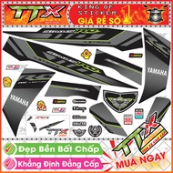 Tem Xe Sirius RC Xám Đen Xanh - Tem Sirius 110 Xanh Xám Đen Siêu Đẹp - Mẫu Team Sirius Đen Xám Xanh