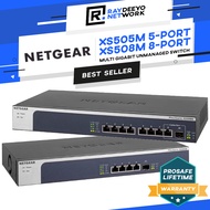 NETGEAR XS505M/ XS508M 5/8-Port 10GbE Multi-Gigabit Unmanaged Switches with SFP+