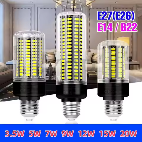 Power LED E27 Corn Bulb LED Lamp 110V Bombillas E14 Home Light Bulb 220V B22 lampada LED Lighting 3.