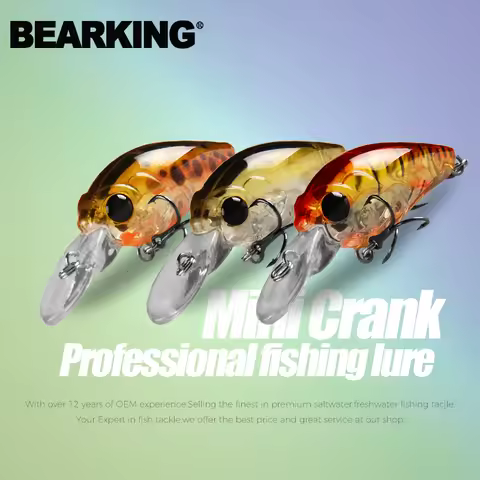 BEARKING 3pcs Best price A+ fishing lures mini minnow crank 35mm 3.5g 3.7g dive 1.5m 2.0m fishing ta