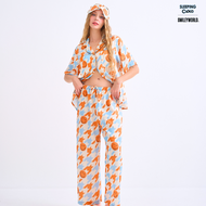 ชุดนอน SLEEPING CLOUD | ชุดนอน 100% LYOCELL ผ้านุ่ม เย็น ใส่สบาย : แขนสั้น ขายาาว : SHINORI THURSD