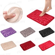 ZLION 40*60cm Bath Mat Feet Pad Soft Toilet Kitchen Pebbles Doormat