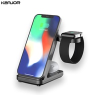 Wireless Charger Dock Station 3 in 1 For Apple Watch 7 6 5 SE/Airpods Pro 15W Fast Charging Stand For iPhone 11 12 13 Pro Max XR