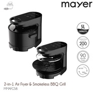 Brand New Mayer 2-in-1 Air Fryer Smokeless BBQ Grill MMAFG58. Local SG Stock and warranty !!