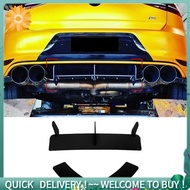 for Golf 7R Golf 7 R 2013-2016 Glossy Black Rear Bumper Diffuser Splitter Spoiler Fins Trim
