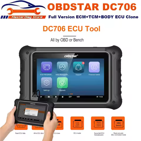 [Full Version] OBDSTAR DC706 ECU Tool for Car and Motorcycle with ECM+TCM+BODY ECU Clone by OBD or B