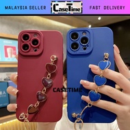 SAMSUNG A33 A53 4G 5G fon sarung hati tali 3D matte love chain soft case casing cover pro camera