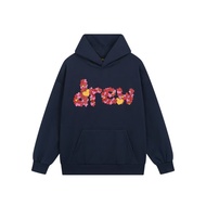 [Official Authentic] Drew House Smiley Letter Flower Hooded Sweatshirt Birber Same Style Men Women