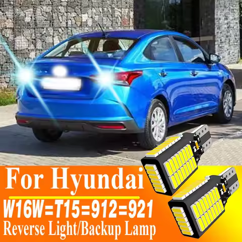 2pcs W16W T15 Led Reverse Light Bulb Canbus For Hyundai Solaris Tucson i10 i20 i30 i40 ix20 ix35 San