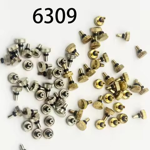 5pcs Watch Crown for Old 6309 Movement Repair Parts Time Setting Watch Accessories Suitable for Watc