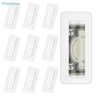 Peacellow 25/50pcs Money Card Holder With Sticker Plastic Dome Lip Balm Waterproof Clear Cash Pouch DIY Gift for Graduation Christmas SG