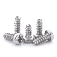Pb1.4 Flat Tail Flat Tail Screw Ready Stock Head 2 Round Flat Tail Plate Head Tapping Self-Screw Sel