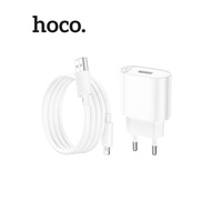 Bộ sạc nhanh Hoco C109/C109A PD18W+QC3.0 USB to Lightning dài 100cm chân dẹt dùng cho IP6/7/8