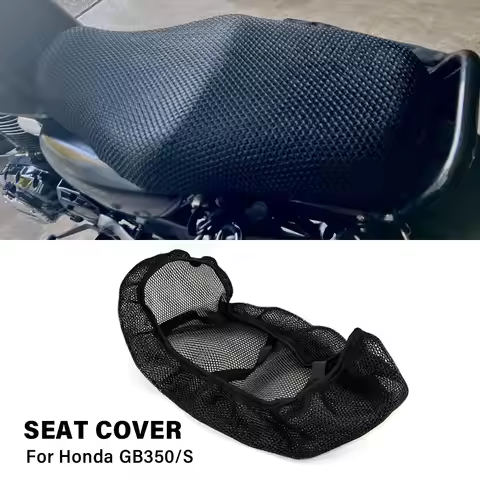 For Honda GB350 GB350S Motorcycle Mesh Seat Cover Breathable Air Mesh Cushion Pad Comfort Seat Prote