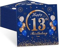 Napkins 13th Birthday Boy, 60 Pieces Cool Birthday Napkins, Happy Birthday 13 Napkins, 2-Layer Table