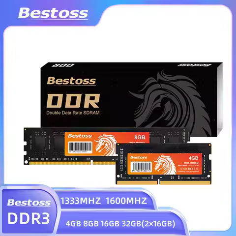 Bestoss DDR3 PC NB DIMM SODIMM RAM 4GB 8GB 1600MHz Memory Module for Desktop PC Notebook Laptop DIY 