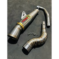 Daeng sai4 Pipe canister conical open specs exhaust Pipe for Wave 125 Xrm 110/125 Wave 100/110/115 R