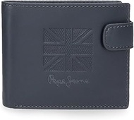 Denver Blue 11 x 8.5 x 1 cm Leather Horizontal Click Closure Wallet by Joumma Bags