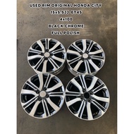 USED RIM ORIGINAL HONDA CITY 15 inch FOR MYVI ALZA WIRA VIOS YARIS  HATCHBACK