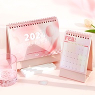 Desk Calendar 2023-2024, Lovely Ins Fashion Monthly Desktop Standing Calendar  Academic Year Flip Desk Calendars with Planner Stickers and Marked