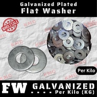 ♞Flatwasher - Plain Washer - Flat washer Galvanized/GI Plated Per Kg