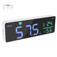 DM1306D Digital Decibel Sound Meter Smart Wall Mounted Noise Detector 30-130DB Temperature and Humid