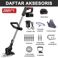 Mesin Potong Rumput Baterai 1090V/588V Mesin Pemotong Rumput Taman Alat Potong Rumput Cordless Lawn