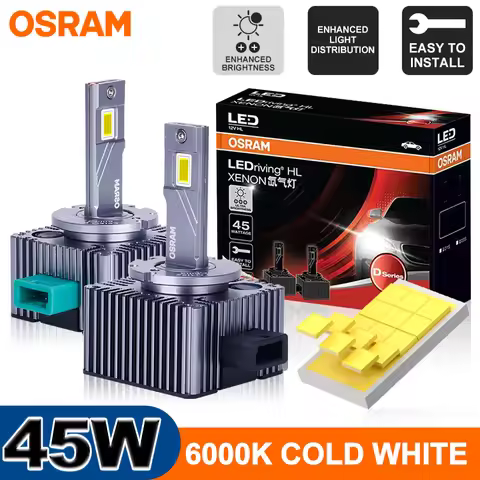 OSRAM 45W D3S LED CANbus Car Headlight Bulb D1S D3S LED 12V Car Lamps HID Xenon Upgrade Kits 1:1 Plu
