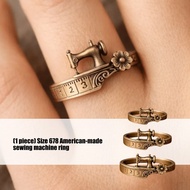 VAN Weird Alloy Sewing Machine Rings Size 6 7 8 Creative Party Wear