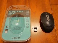 羅技 藍芽無線靜音滑鼠(四向滾輪+複製貼上快捷鍵自定)   logitech M590 mouse + unifying 接收器 (windos筆電,蘋果macbook)