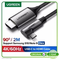 Ugreen USB C to HDMI 2m Braided Cable Black-50530