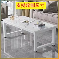 Double-layer coffee table, small living room coffee table, tall 60-degree tea table, dining table, s