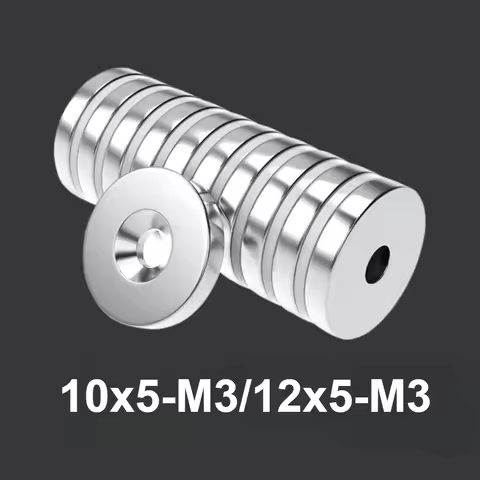 10x5-M3/12x5-M3 countersunk hole circular magnet, widely used in whiteboards, warehouses, kitchens, 