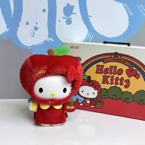 Sanrio Christmas Hello Kitty Bluetooth Speakers Kawaii Retro Camera Audio Anime Action Figurine Deco