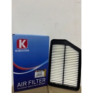 KOREA ELEMENT AIR FILTER : KOREASTAR BRAND HYUNDAI ELANTRA MD 1.6/1.8/ KIA CERATO K3 1.6/2.0/ HYUNDA